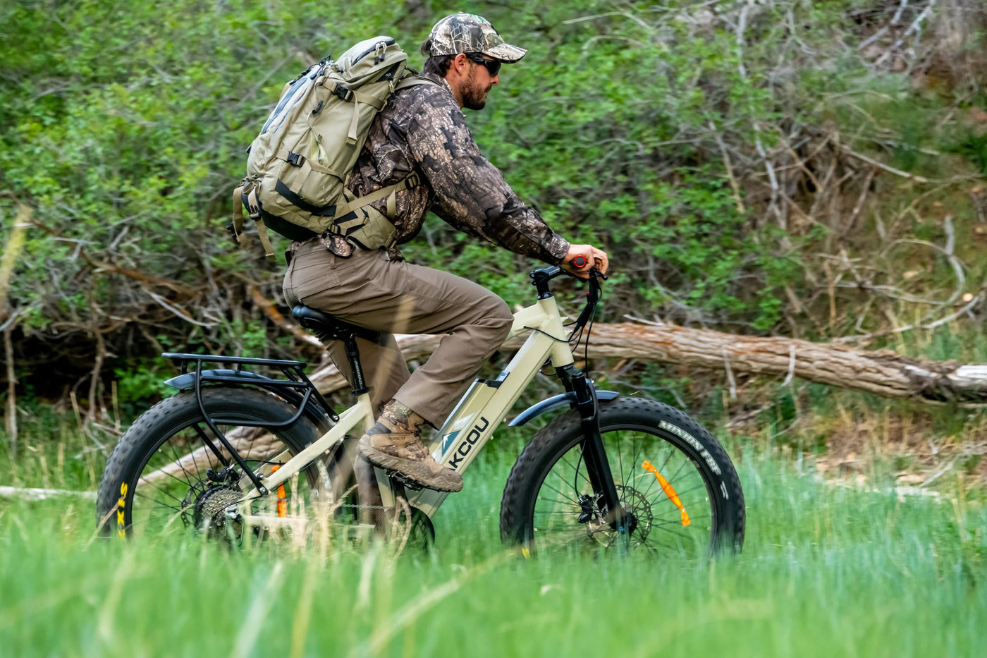 BAKCOU Flatlander Step-Through 75oW Mountain Fat Tire Electric Bike