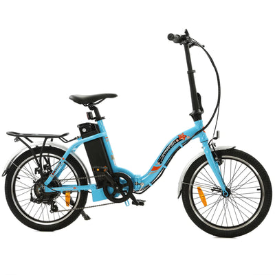 ECOTRIC BIKES UL Certified-Ecotric Starfish 20" Portable and Folding Electric Bike - Matte Black