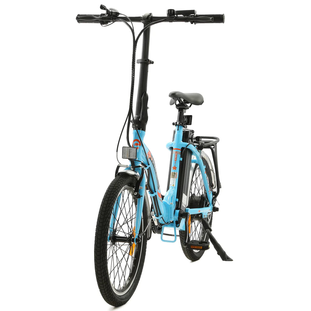 ECOTRIC BIKES UL Certified-Ecotric Starfish 20" Portable and Folding Electric Bike - Matte Black