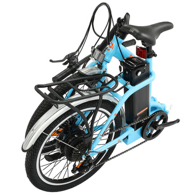 ECOTRIC BIKES UL Certified-Ecotric Starfish 20" Portable and Folding Electric Bike - Matte Black