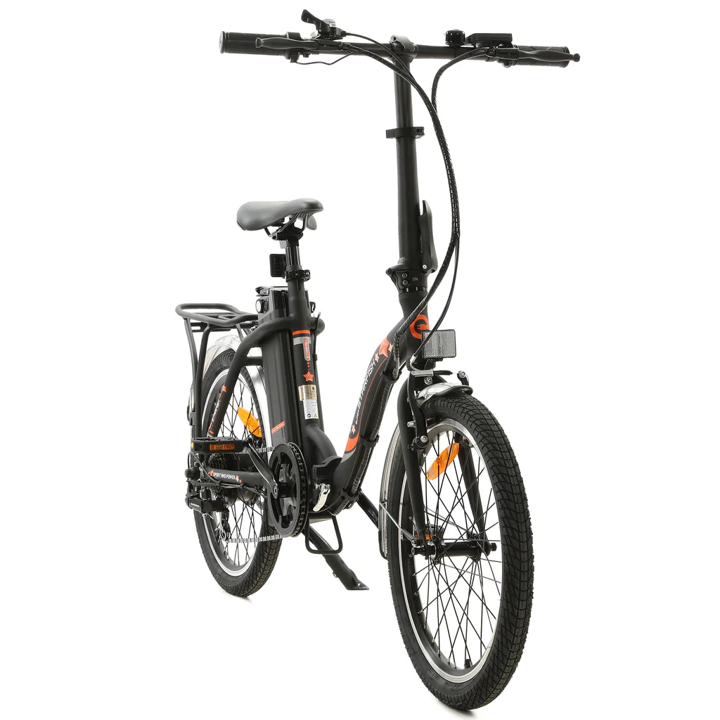 ECOTRIC BIKES UL Certified-Ecotric Starfish 20" Portable and Folding Electric Bike - Matte Black