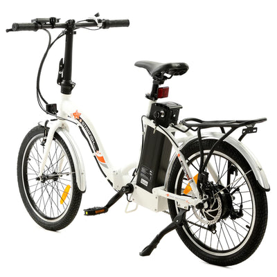 ECOTRIC BIKES UL Certified-Ecotric Starfish 20" Portable and Folding Electric Bike - White