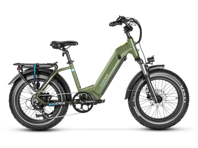 MAGICYCLE Ocelot Pro Long Range Step Thru Fat Tire - Electric Bike