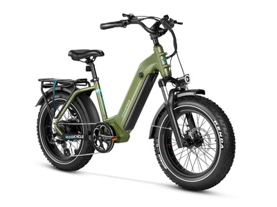 MAGICYCLE Ocelot Pro Long Range Step Thru Fat Tire - Electric Bike