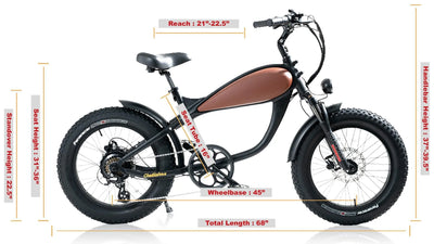 REVIBIKES Cheeta Mini 20" Cafe Racer Electric Bike